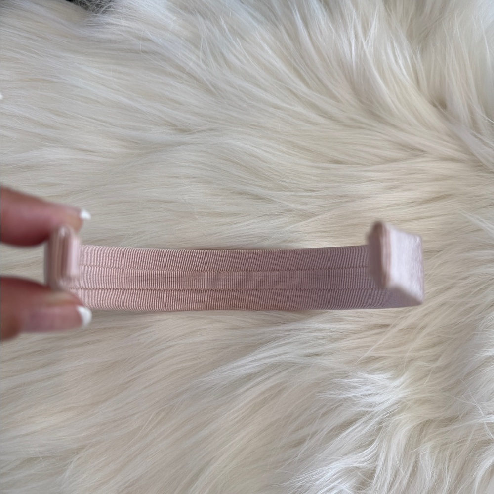 Salvatore Ferragamo Grosgrain Headband - Pink & Champagne Gold - Picture 5 of 8